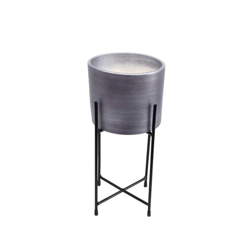 Suport metalic cu ghiveci minimalist 13.5